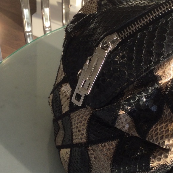Dolce and Gabbana patchwork snakeskin Ms Curly bag - Picture 6 of 13